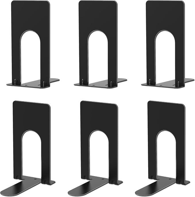 Optomni Book Ends, 3 Pairs of Small Bookends by Optomni