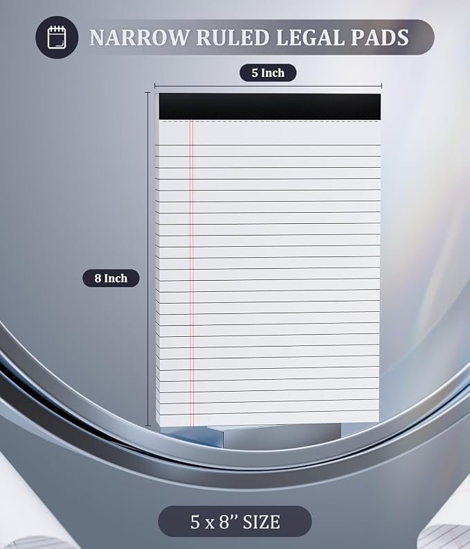36 Pack Legal Pads 5x8, Small Notepad, College Ruled Writing Pads, Small Note - Image 2