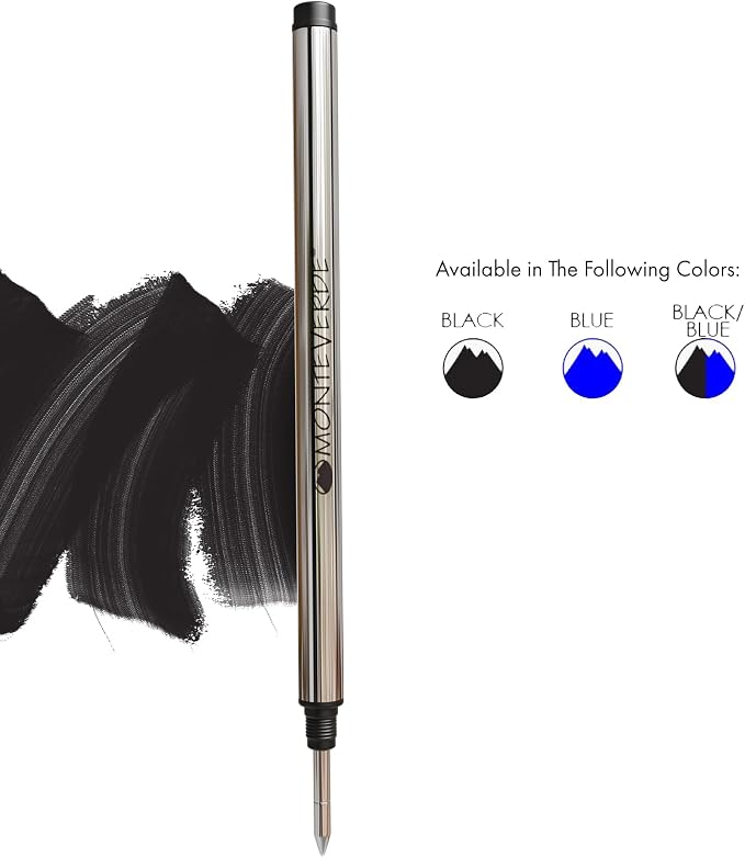 Monteverde USA Rollerball Refills to Fit Montblanc Pens, Fine Point - Image 2