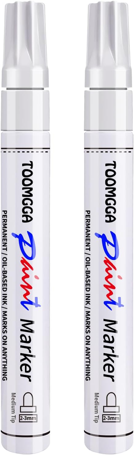 TOOMGGA White Paint Pens Permanent Paint Markers by TOOMGGA