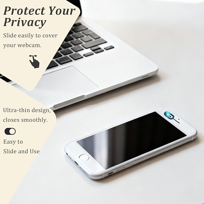 Camera Cover Slide – Ultra-Thin Colorful Privacy Webcam Stickers - Image 3