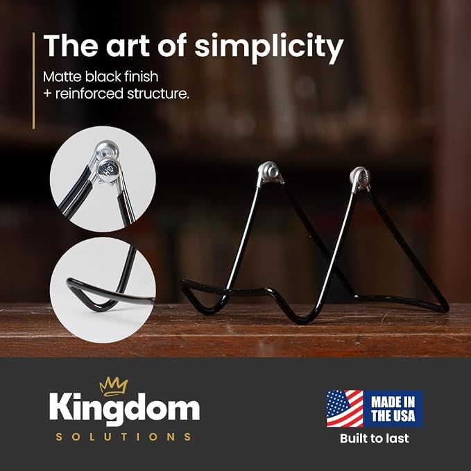 KINGDOM SOLUTIONS MADE IN USA 36-Pack Sturdy & Durable Adjustable Metal Easels - Image 6