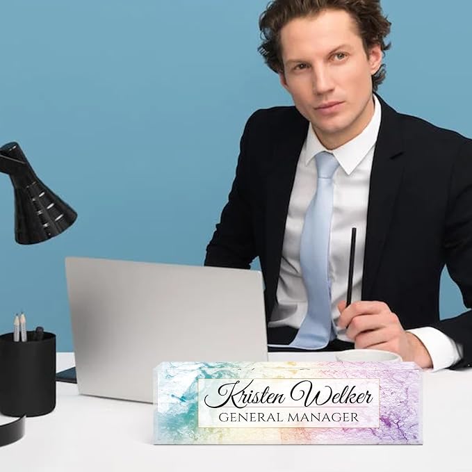 Personalized Office Name Plate for Desk - Image 3