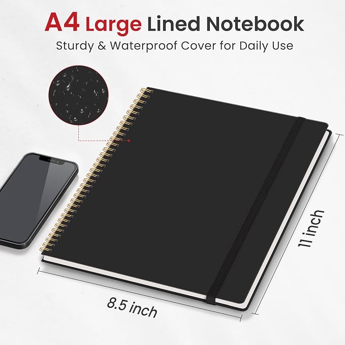 Taja Spiral Lined Notebook, 8.5"x11" Notebooks - Image 5