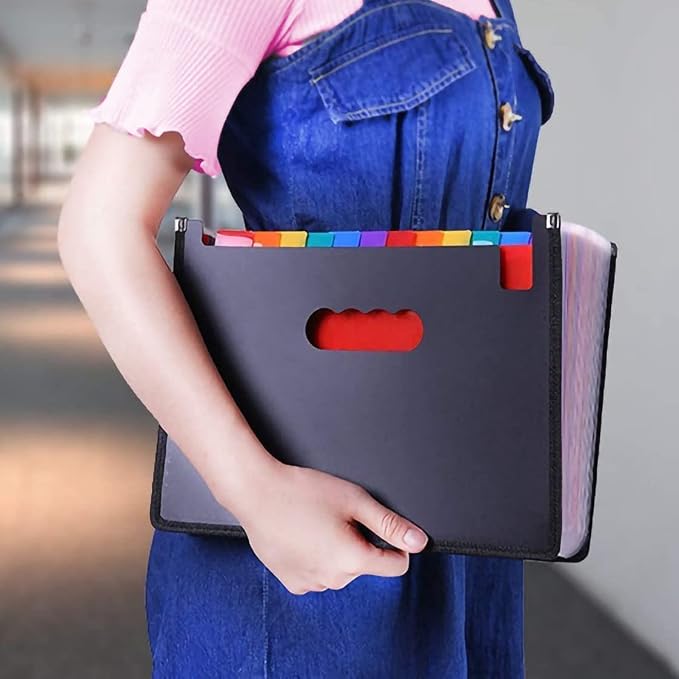 36 Pockets Expanding File Folder, Large Capacity Portable Document Organizer A4 - Image 5