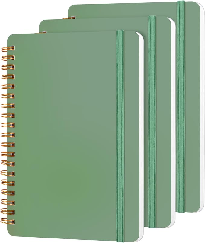 Utron 3 PCS Small Spiral Notebook 5x7, Notebooks by Utron