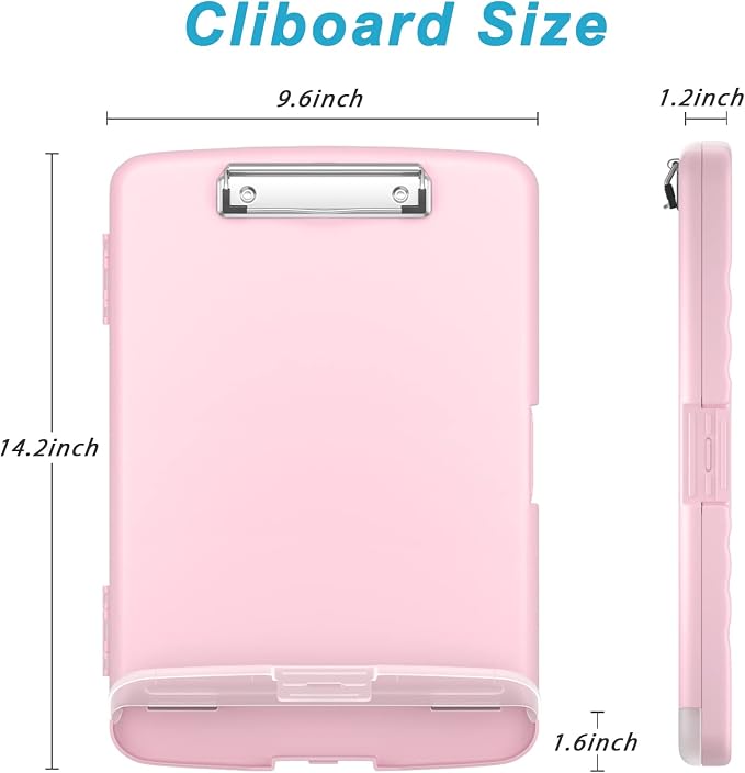 Rimilak Clipboard with Storage, 8.5 x 11'' High Capacity Clip Board, - Image 2