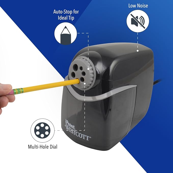 Westcott iPoint Heavy Duty Electric Pencil Sharpener - Image 3