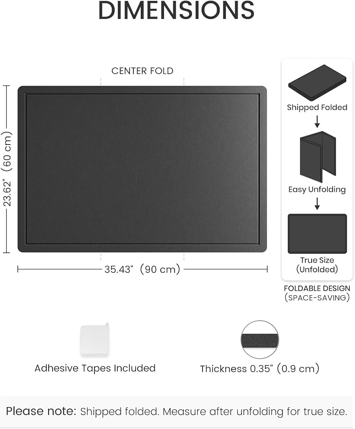 Fluxynara Bulletin Board, 35.4" x 23.6" Cork Board Alternative - Image 2