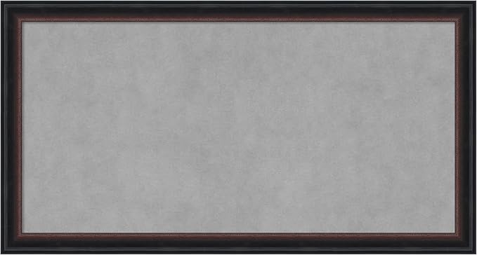 Amanti Art Black Framed Magnetic Board 14x26 Small Vision Board by AmantiArt