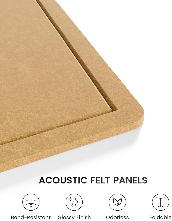 Fluxynara Large Bulletin Board, 70.8" x 47.2" Cork Board Alternative - Image 3