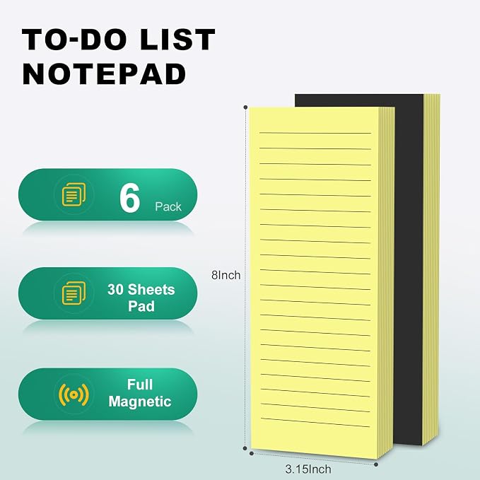 Magnetic Notepads Note Pads for Fridge - Image 2