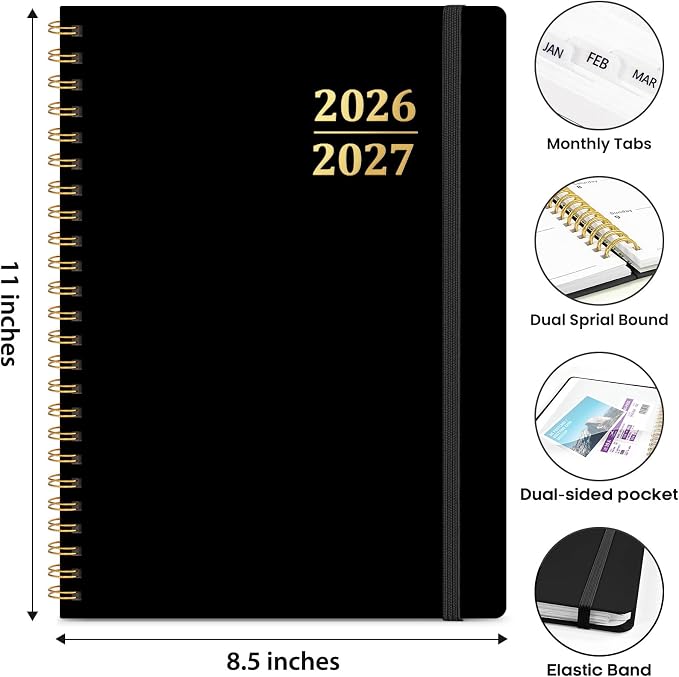 8.5" x 11" Academic Planner 2026-2027, Weekly & Monthly Calendar Planner Book - Image 5