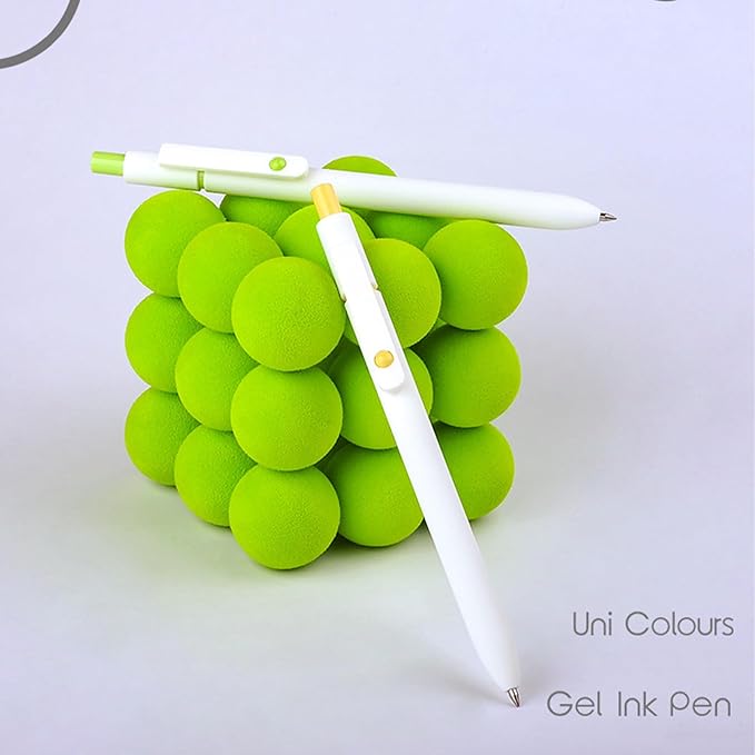 Gel Pens, 5Pcs 0.5mm Fine Point Pens With Smooth Wirting,Quick Dry Aesthetic Pens For Journaling, Ballpoint for Office School Supplies,Gifts for Women Men Student(Ivory White)-DeskLoop Office