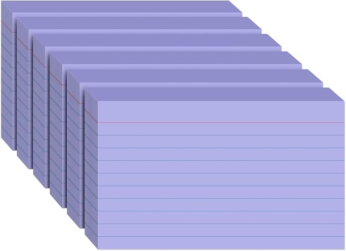300PCS Index Cards 3 x 5 Inch, Lined Flashcards Notecards, Flash Cards by WAYISUL