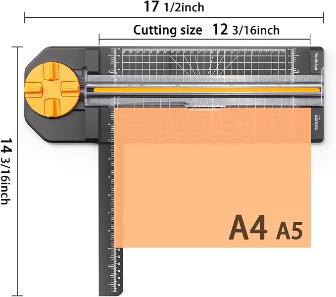 Worklion Scrapbooking Cutting Tool: Paper Cutter 4 in 1 - Image 3
