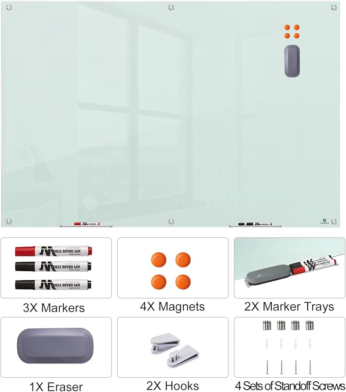 TSJ OFFICE Glass Dry-Erase Board - Image 2
