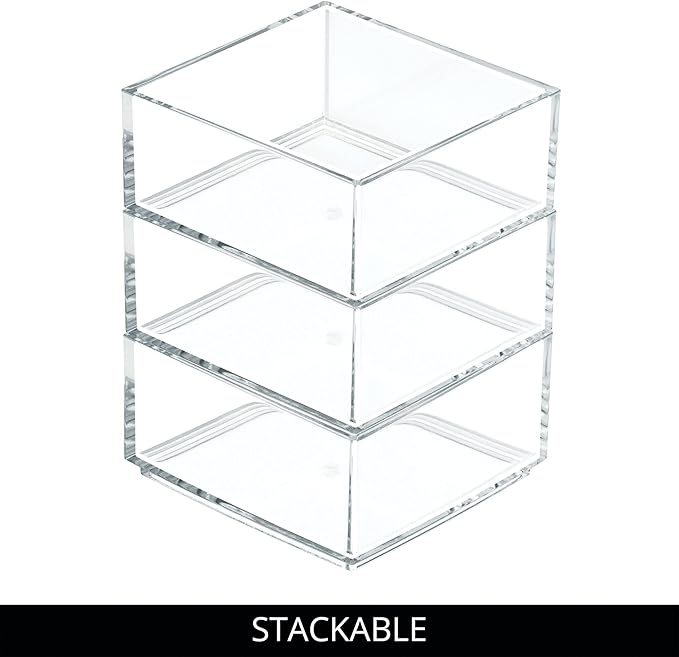 iDesign Clarity Plastic Drawer Organizer, - Image 4