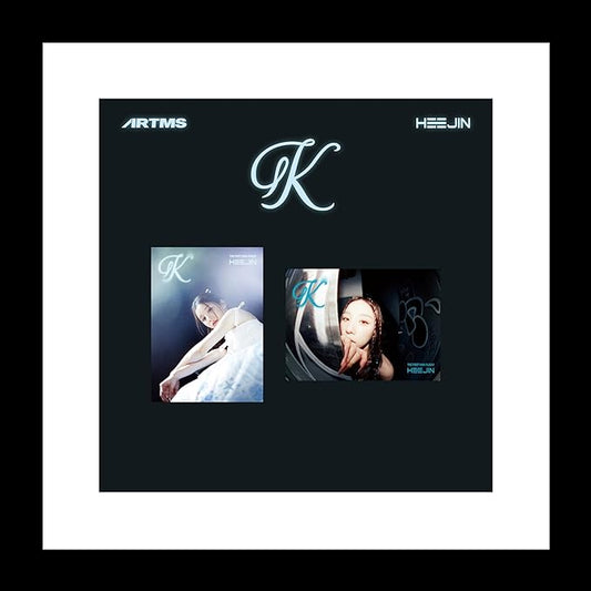 HEEJIN K 1st Mini Album CD+Booklet+Special class objekt+Sticker+Folded poster on pack+Clear photocard+Photo stand+Tracking Sealed (SET(A+B))