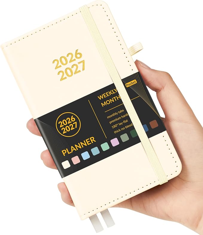 Forvencer Pocket Planner 2026-2027, Weekly Monthly Planners by Forvencer