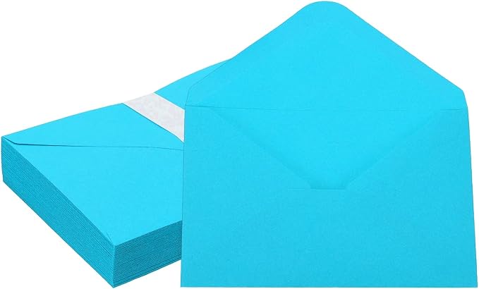 PATIKIL 7x5 Inch Invitation Envelopes, Lake Blue by PATIKIL