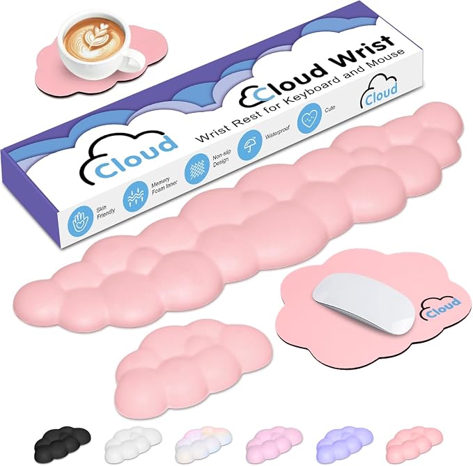 Cloud Wrist Rest Keyboard Palm Rest by YAMJUG