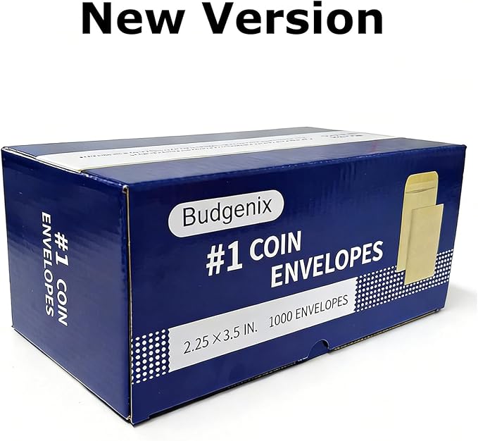 Budgenix #1 1000 Pcs Small Coin Envelopes 2.25" x 3.5" - Image 6