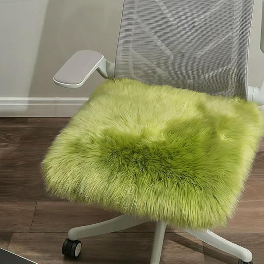 LLB Sheepskin Chair Covers Office Chair Cushion Dining Room Chair Pads Desk by LLB