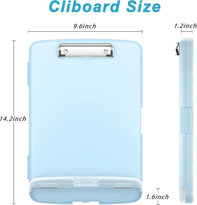 Rimilak Clipboard with Storage, 8.5 x 11'' High Capacity Clip Board, - Image 2
