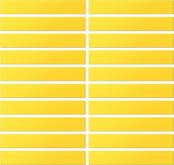 LLPT Dry Erase Magnetic Label Strips, 20 Pack | Blank Reusable, Writable by LLPT-AllAboutAdhesiveTapes