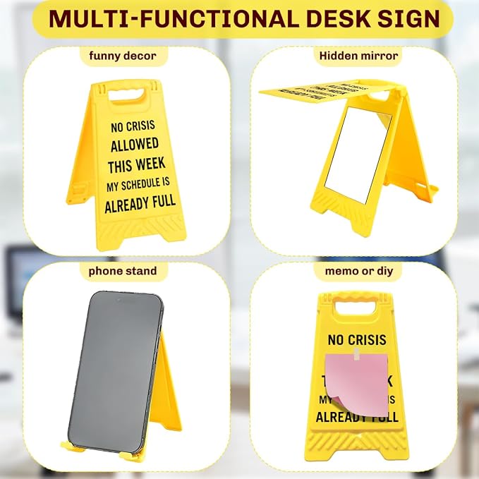 Funny Office Desk Accessories, Office Cubicle Decor, Desk Decor, Phone Holder - Image 3