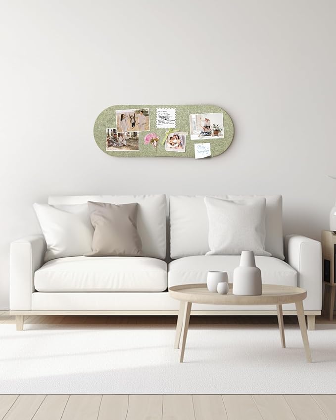 Arched Felt Bulletin Board, Cork Board Alternative - Image 7
