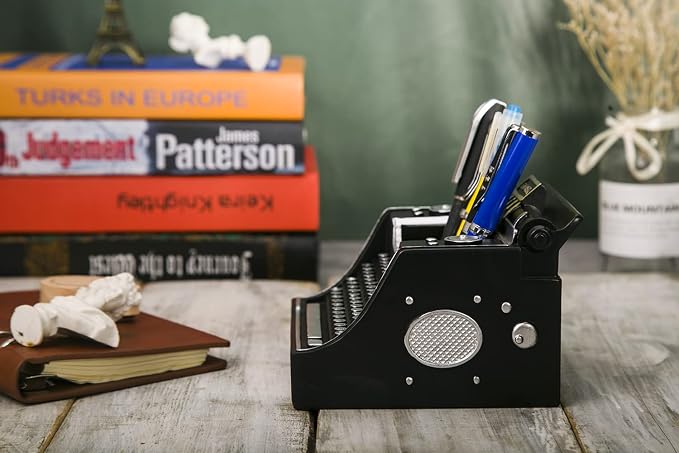 Retro Typewriter Pen Holder Desk Organizers - Image 7