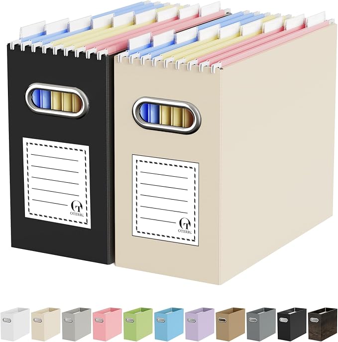 Oterri Cardboard File Organizer Box by Oterri