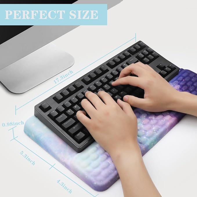 Ergonomic Keyboard Stand with Wrist Rest, Computer Wrist Support Pad, Tilted - Image 6
