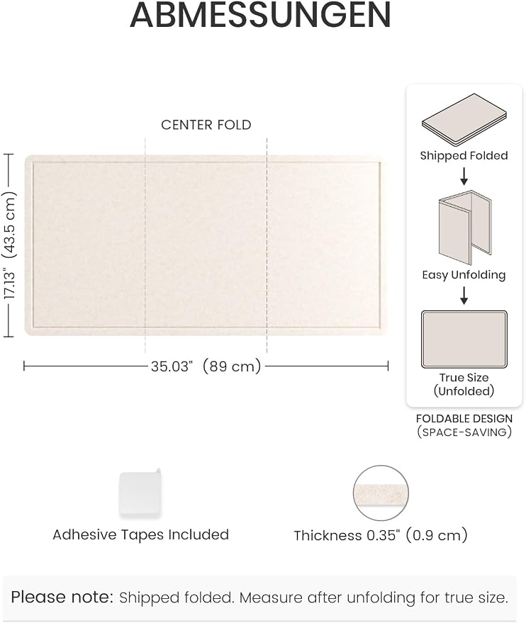 Fluxynara Bulletin Board, Foldable Felt Pin Board - Image 2