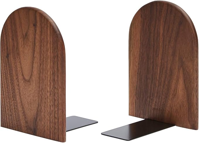 Pandapark Wood Bookends, Non-Skid Bookend - Image 8