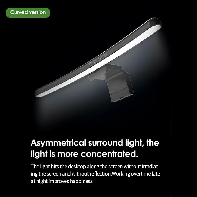 BY-J Computer Monitor Light Bar, Eye-Care USB Reading LED Task Lamp - Image 2