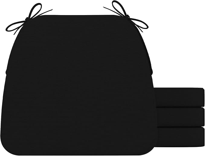 AAAAAcessories D-Shaped Chair Cushions, Machine-Washable Cover by AAAAAcessories