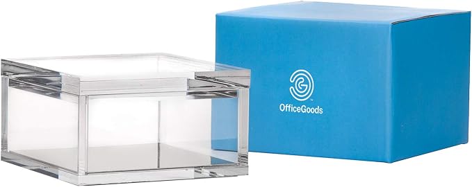 OfficeGoods Acrylic Desk Organizer w/Silver Base – Functional & Elegant Odds & - Image 7
