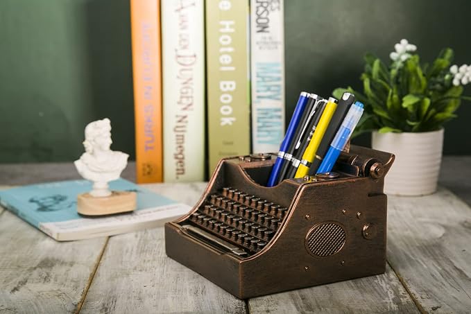Retro Typewriter Pen Holder Desk Organizers - Image 6