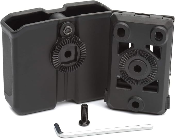 OWB Polymer Double Magazine Holster Ambidextrous Carrier, Fits 9mm/.40 Calibers - Image 6