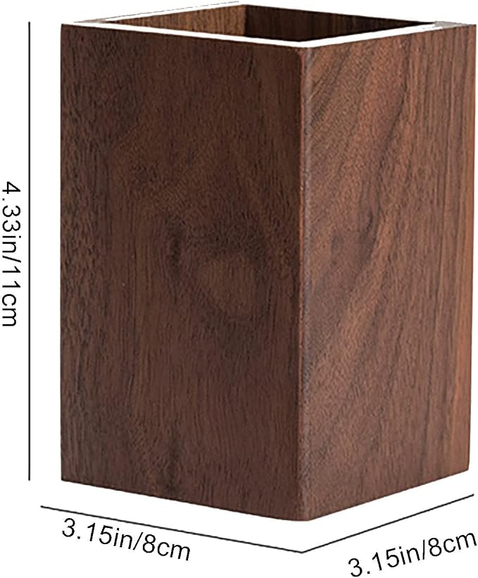 Black Walnut Wooden Pencil Box - Image 6