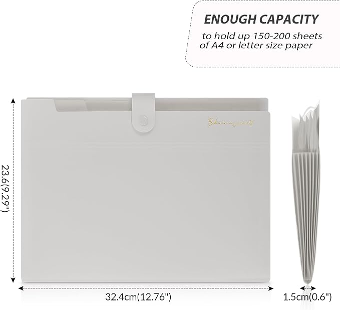 SKYDUE Expanding File Folder, Accordion File Organizer - Image 5