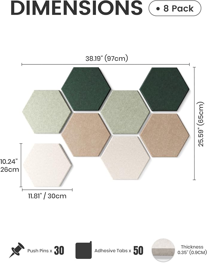 Fluxynara Hexagon Cork Board Alternative - Image 2