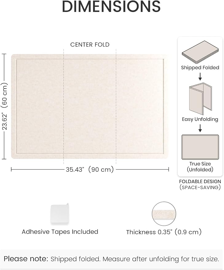 Fluxynara Bulletin Board, 35.4" x 23.6" Cork Board Alternative - Image 2