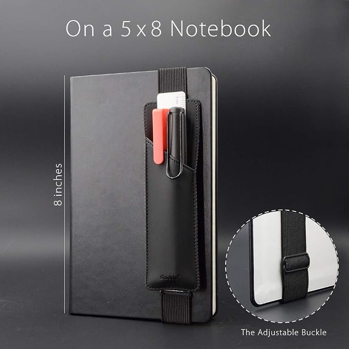Adjustable Elastic Band Pen Holder, Pencil Holder, Pen Sleeve Pouch - Image 3