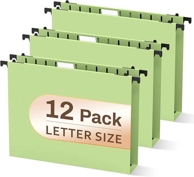 Green Hanging File Folders, Plastic Hanging Files Folders by PNETTCO