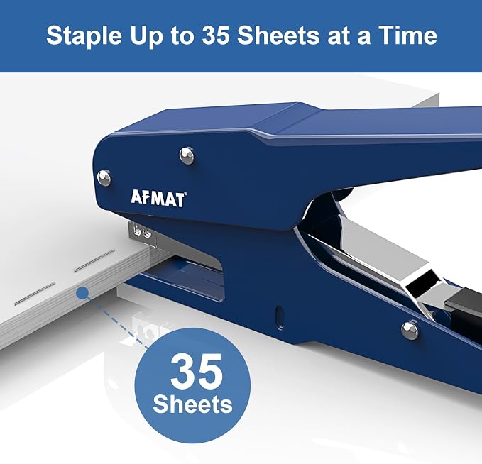 AFMAT Effortless Plier Stapler, Metal 35 Sheet Stapling Plier, 15000+ Stapling - Image 3