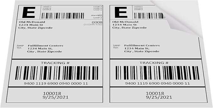 Pacific Mailer Half Sheet Shipping Labels - Image 3